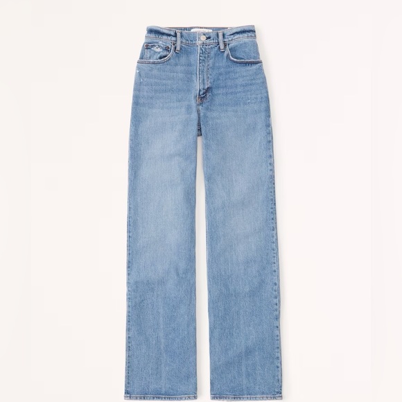 Abercrombie & Fitch Denim - Abercrombie High Rise 90s Relaxed Jean - Medium wash size 28
